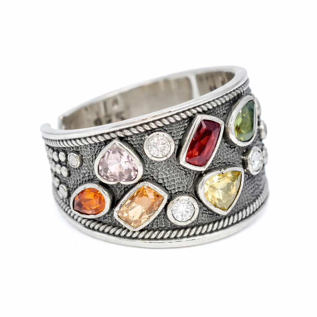 Βυζαντινό Ασημένιο 925 Δαχτυλίδι με Ζιργκόν - Image 2