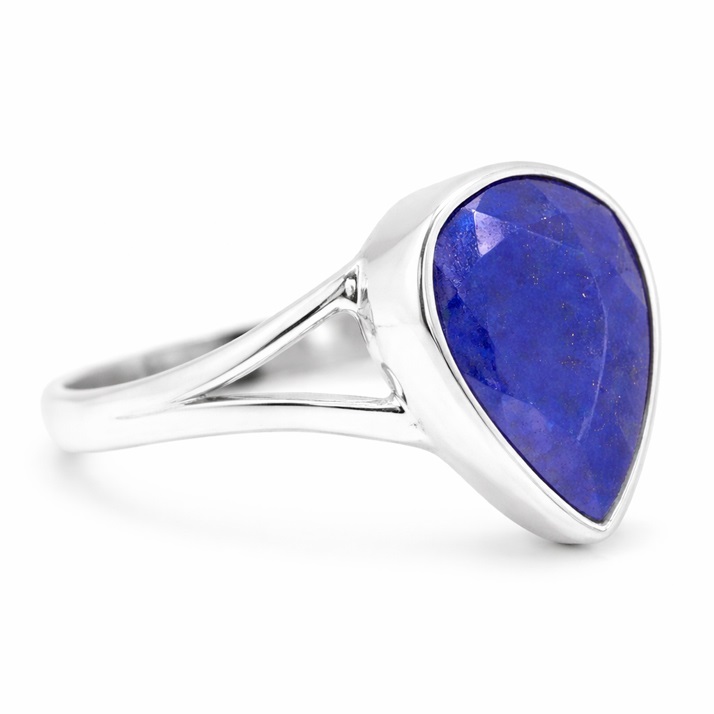 Βυζαντινό Ασημένιο 925 Δαχτυλίδι με Λάπις Λαζούλι - Image 2