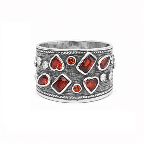 Βυζαντινό Ασημένιο 925 Δαχτυλίδι με Ζιργκόν