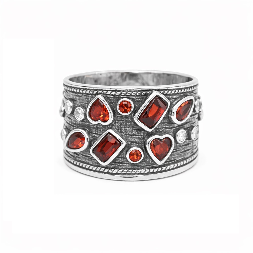 Βυζαντινό Ασημένιο 925 Δαχτυλίδι με Ζιργκόν