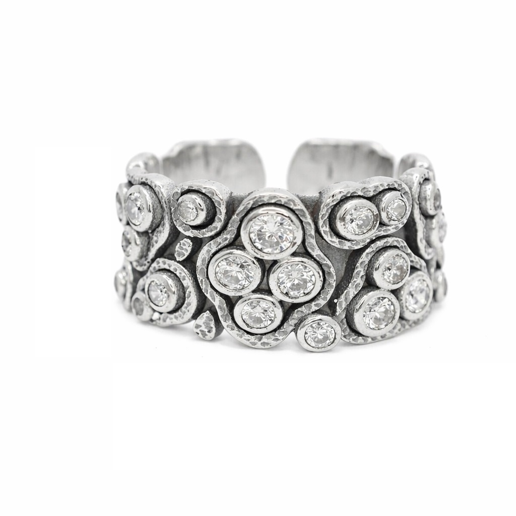 Βυζαντινό Ασημένιο 925 Δαχτυλίδι με Ζιργκόν