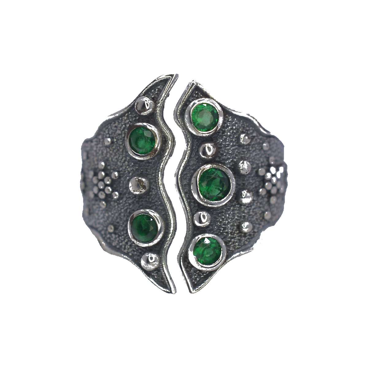 Βυζαντινό Ασημένιο 925 Δαχτυλίδι με Ζιργκόν