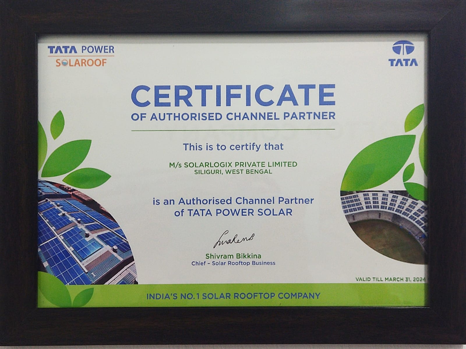 Authorized Channel Partner Tata Power Solaroof
