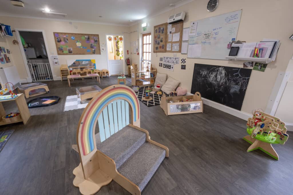 Bright, welcoming early childhood learning environment at Thrive Childcare featuring age-appropriate toys, activity areas, educational resources, and creative space for children’s development and play.