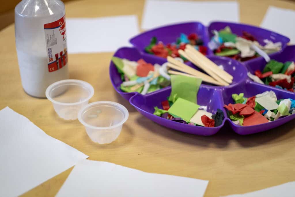 Fresh vegetable salad ingredients prepared for children at Thrive Childcare, promoting healthy eating and engaging activities for kids.