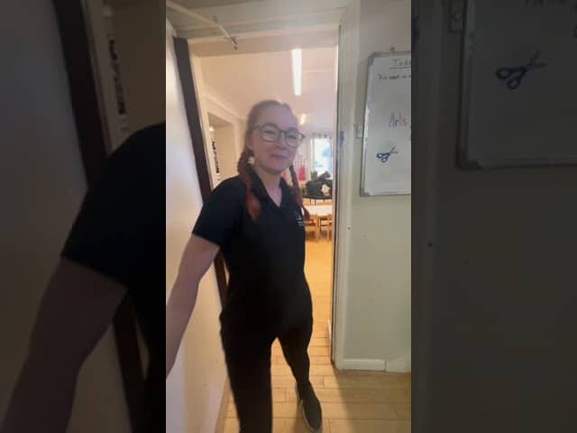 Bright young girl at Thrive Childcare centre, smiling, in a nurturing early childhood education environment, promoting development and learning for children in a safe, caring setting.