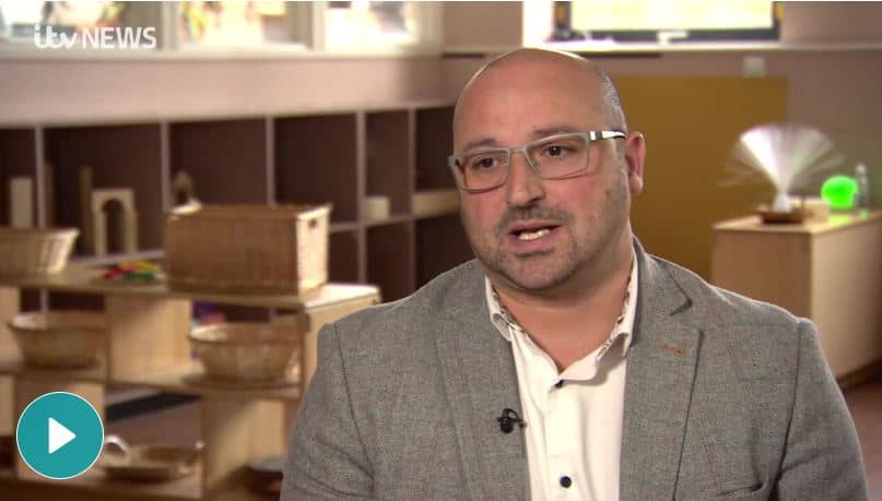 Childcare professional speaking in a Thrive Childcare setting, emphasising high-quality early childhood education and nurturing environment for children's development.