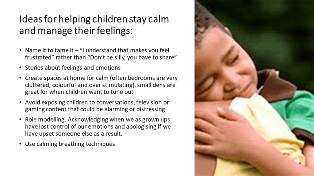Comforting child hugging teddy bear, promoting emotional calm and well-being in childcare settings.
