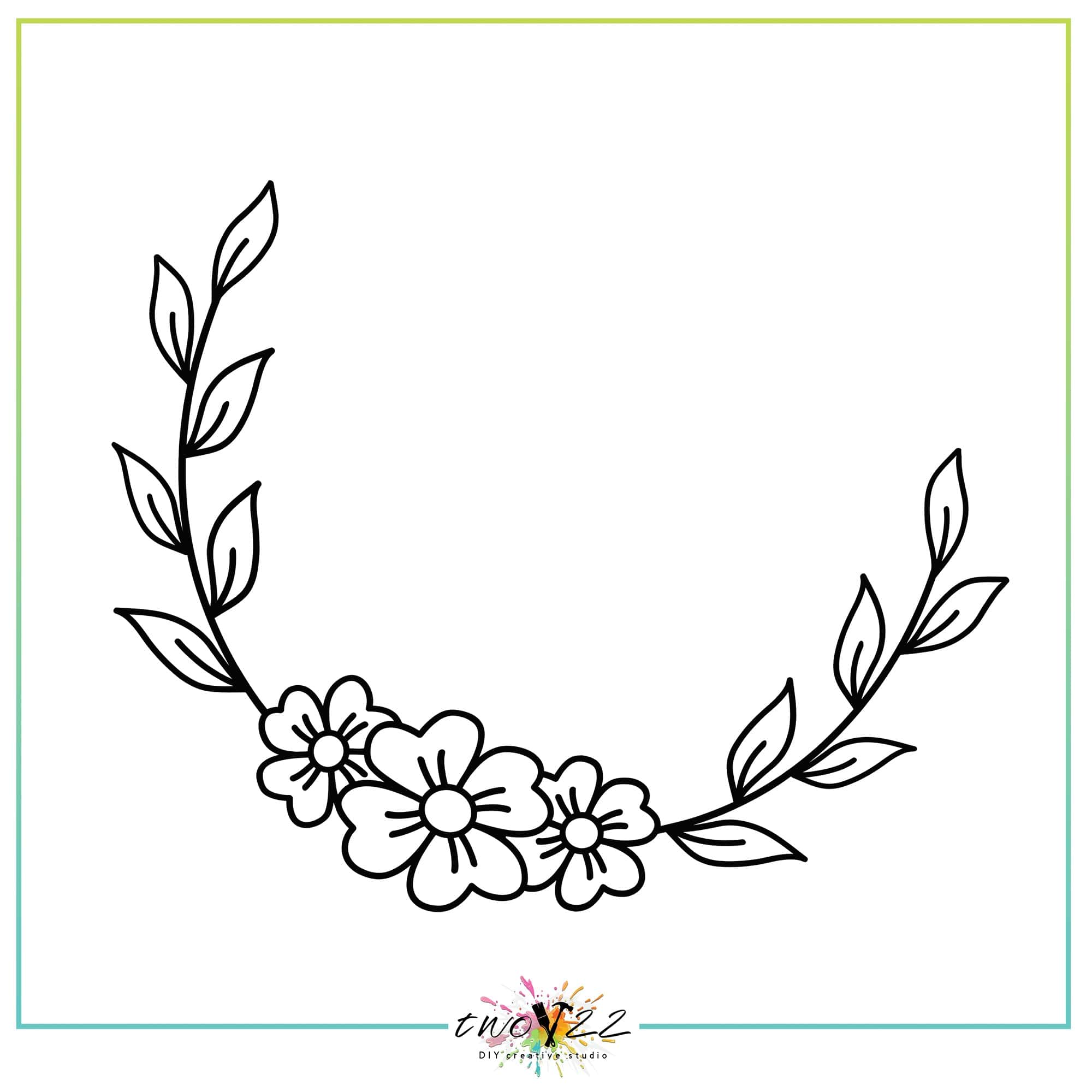 Flower Monogram | Two22 DIY Studio