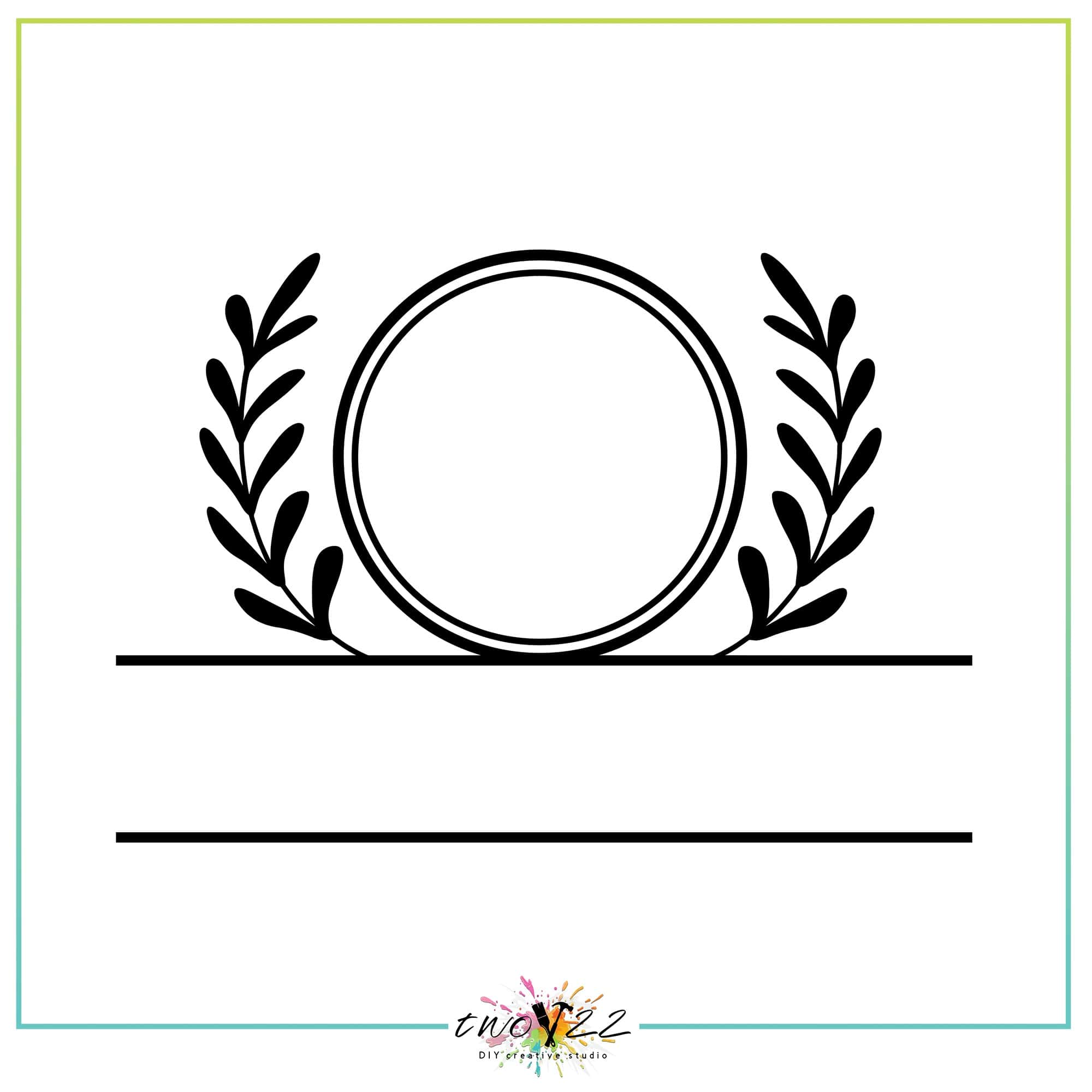 Monogram – Wreath Frame | Two22 DIY Studio