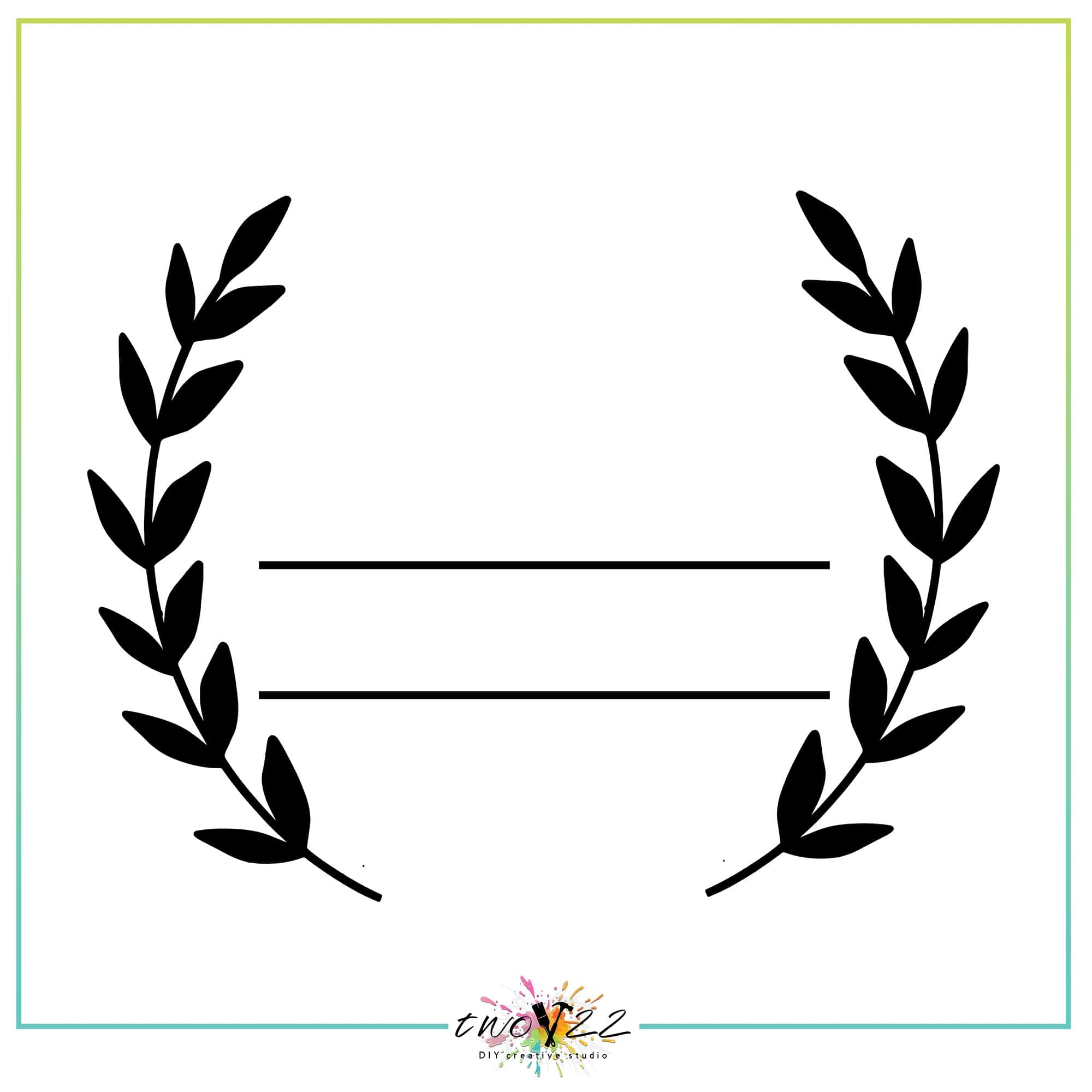 Monogram – Wreath | Two22 DIY Studio