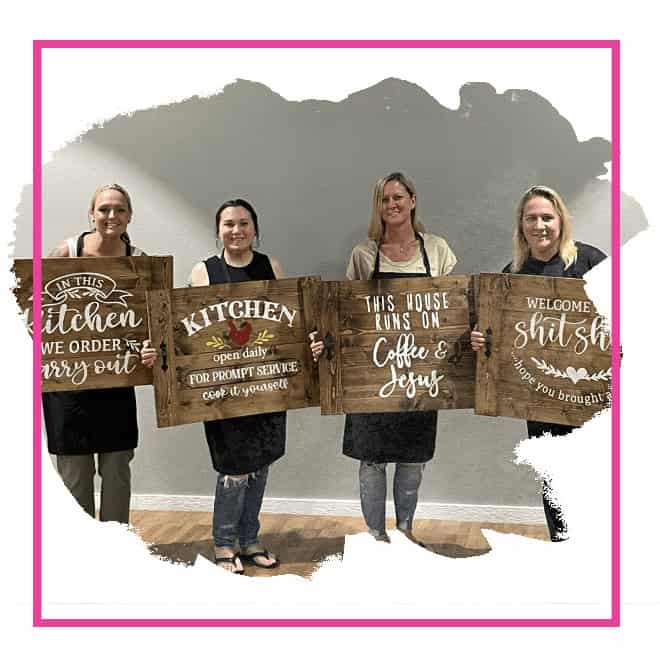 Book your next party or event with Two22 DIY Creative Studio | DIY Signs | Two22 DIY Creative Studio
