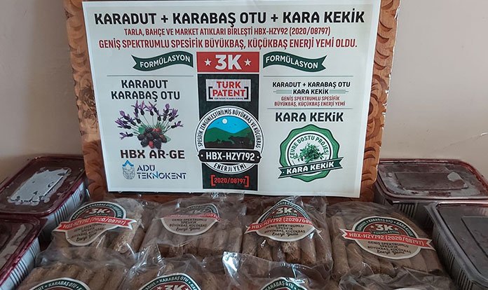 Büyükbaş ve küçükbaş hayvanlar için “3K Enerji Yemi”