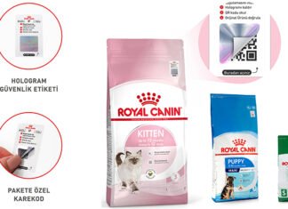 Royal Canin, orijinallik doğrulaması için hologramlı QR kullanıyor