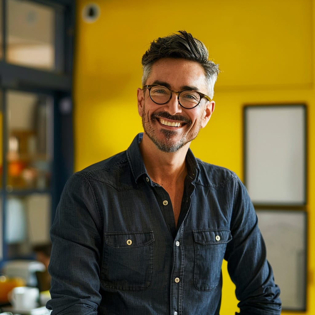 recruteur souriant