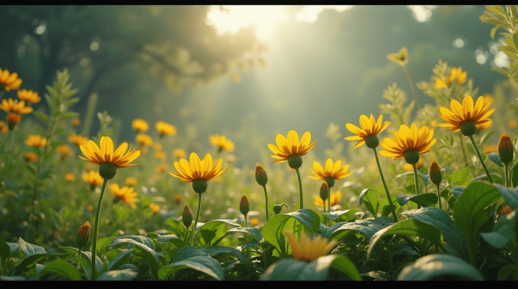 Imagem de plantas girassóis apontando par ao sol