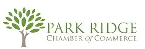 About Us: The Logo Of The Park Ridge Chamber Of Commerce Boasts A Stylized Tree With Vibrant Green Leaves, Gracefully Positioned To The Left Of The Text.
