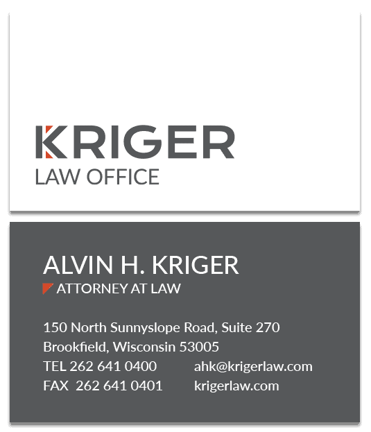 Double sided business card.