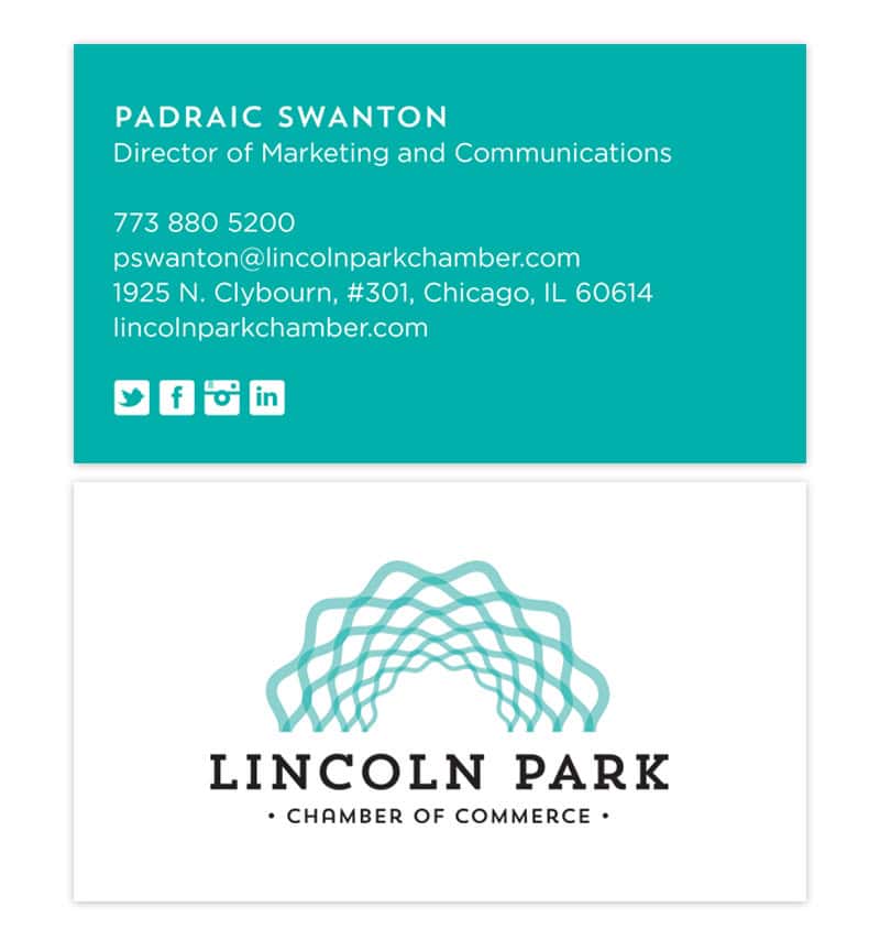 Double sided business card.