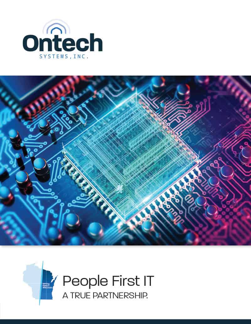 Front cover of business development brochure.