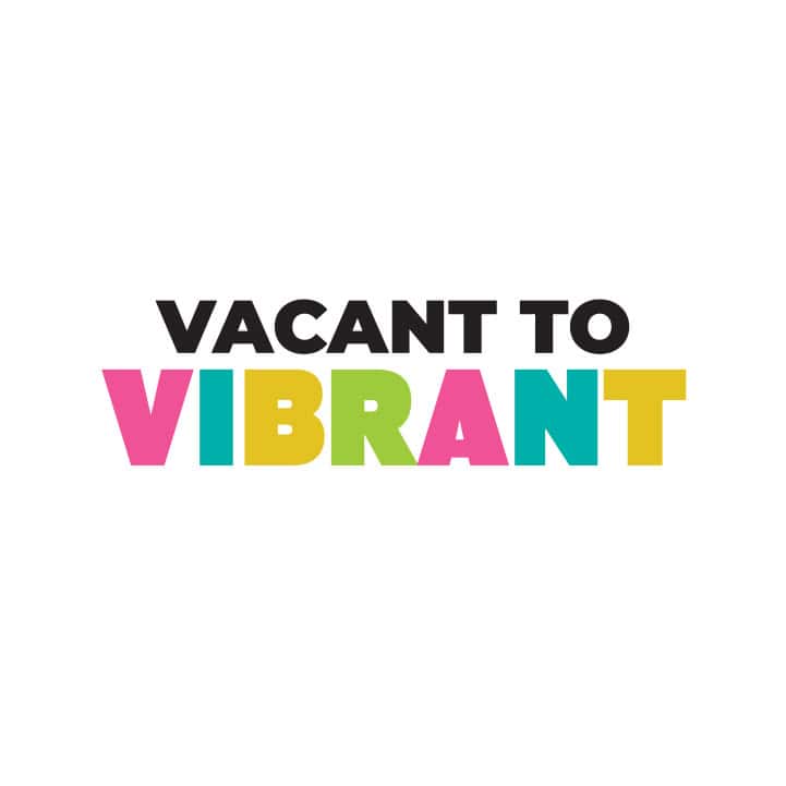 Vacant to Vibrant logo for Lincoln Park Chamber of Commerce.