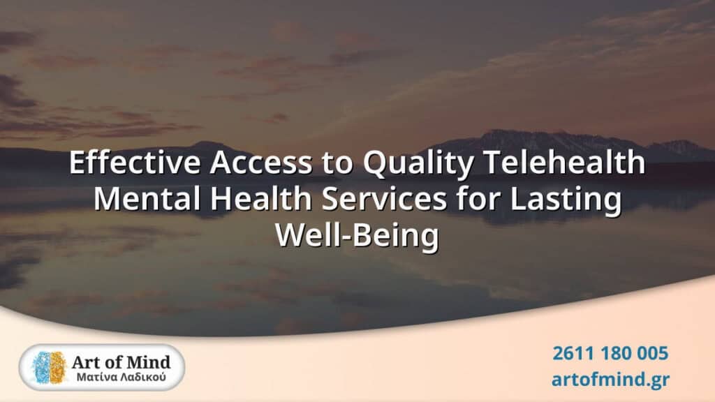 A digital illustration representing effective access to quality telehealth mental health services, highlighting virtual therapy sessions promoting lasting emotional well-being and support.