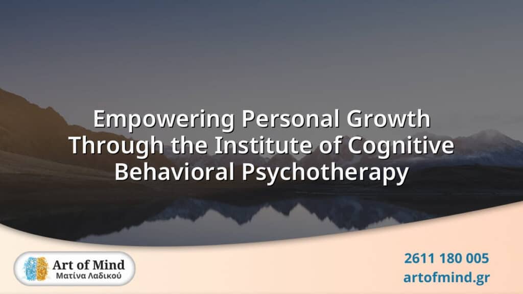 A professional setting representing the Institute of Cognitive Behavioral Psychotherapy, highlighting personal growth, mental health training, and transformative learning techniques.