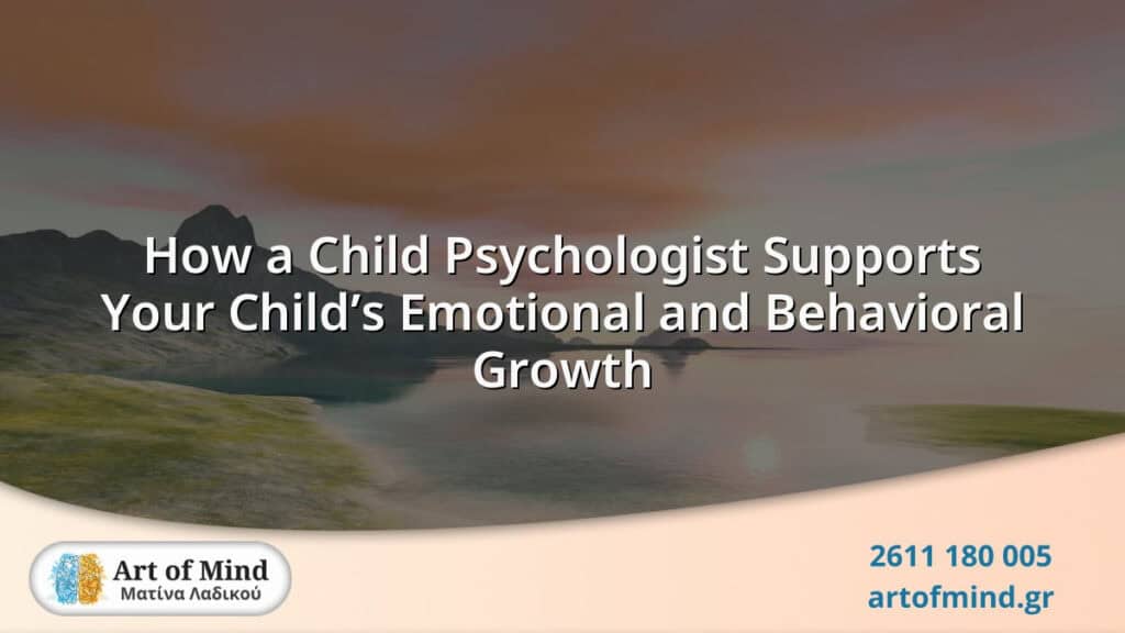 A child psychologist engaging with a young child in a supportive therapy session focused on emotional and behavioral development to foster resilience and growth.