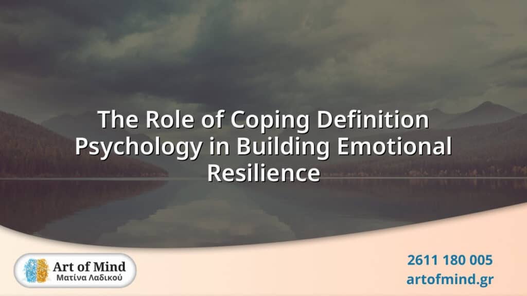 Illustration symbolizing the psychological concept of coping mechanisms and their crucial role in building emotional resilience through adaptive strategies and mental strength.