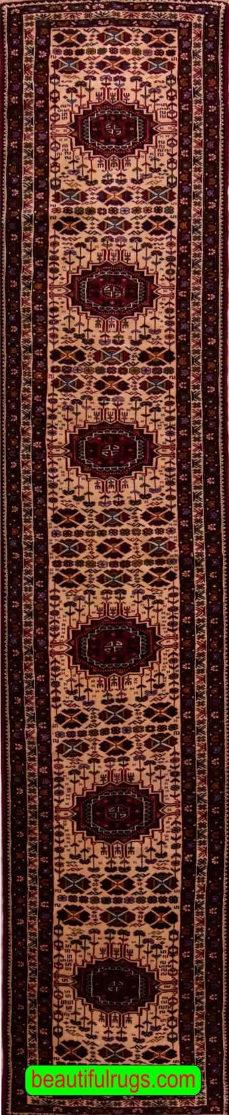Long Persian Runner Rug, 13 Foot Runner Persian Jozan Rug