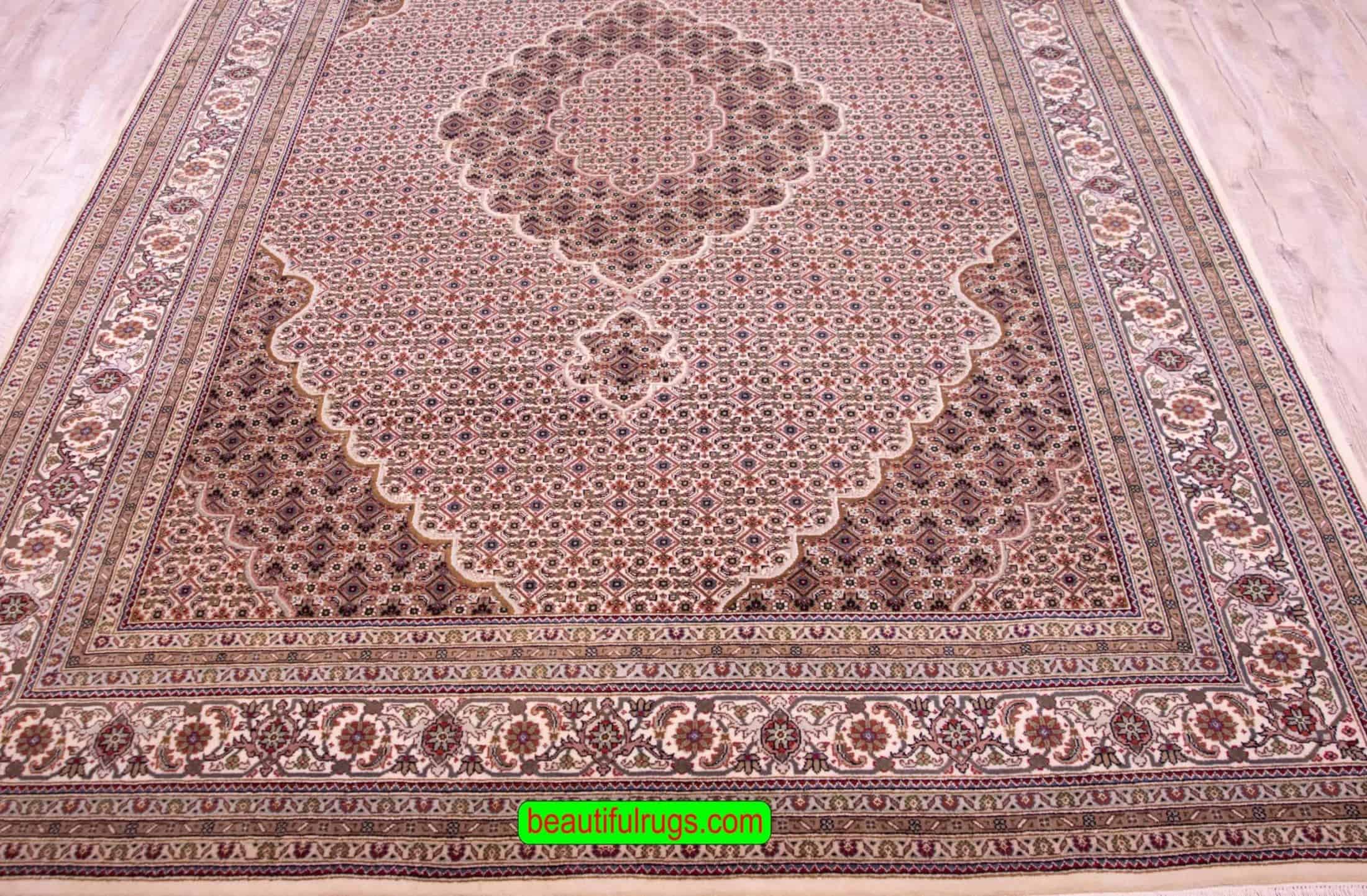 Persian Carpet Design, Indian Oriental Carpet, size 6.6x10.1