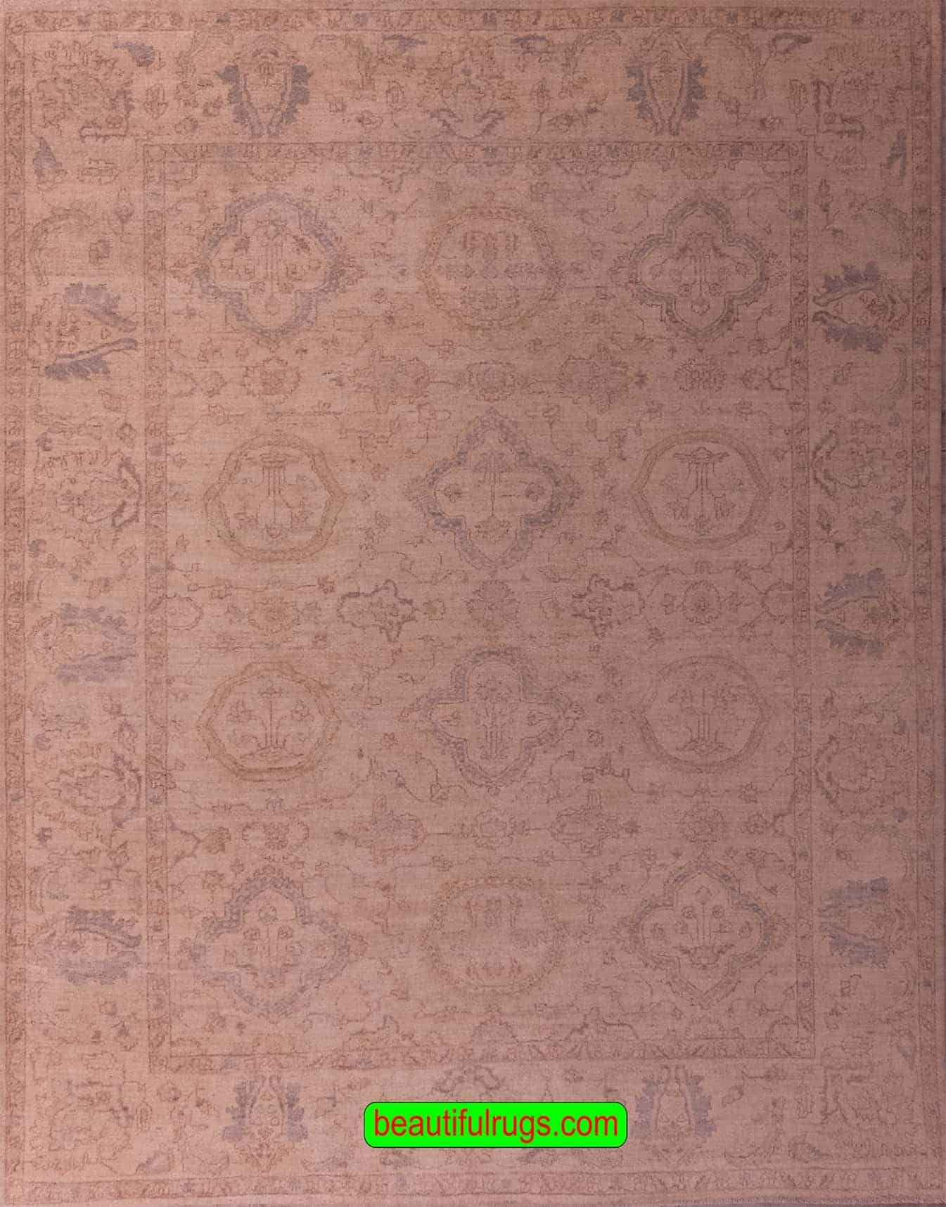 Vintage Floral Style Rug, Turkish Style Rug, main image, size8.2x9.9