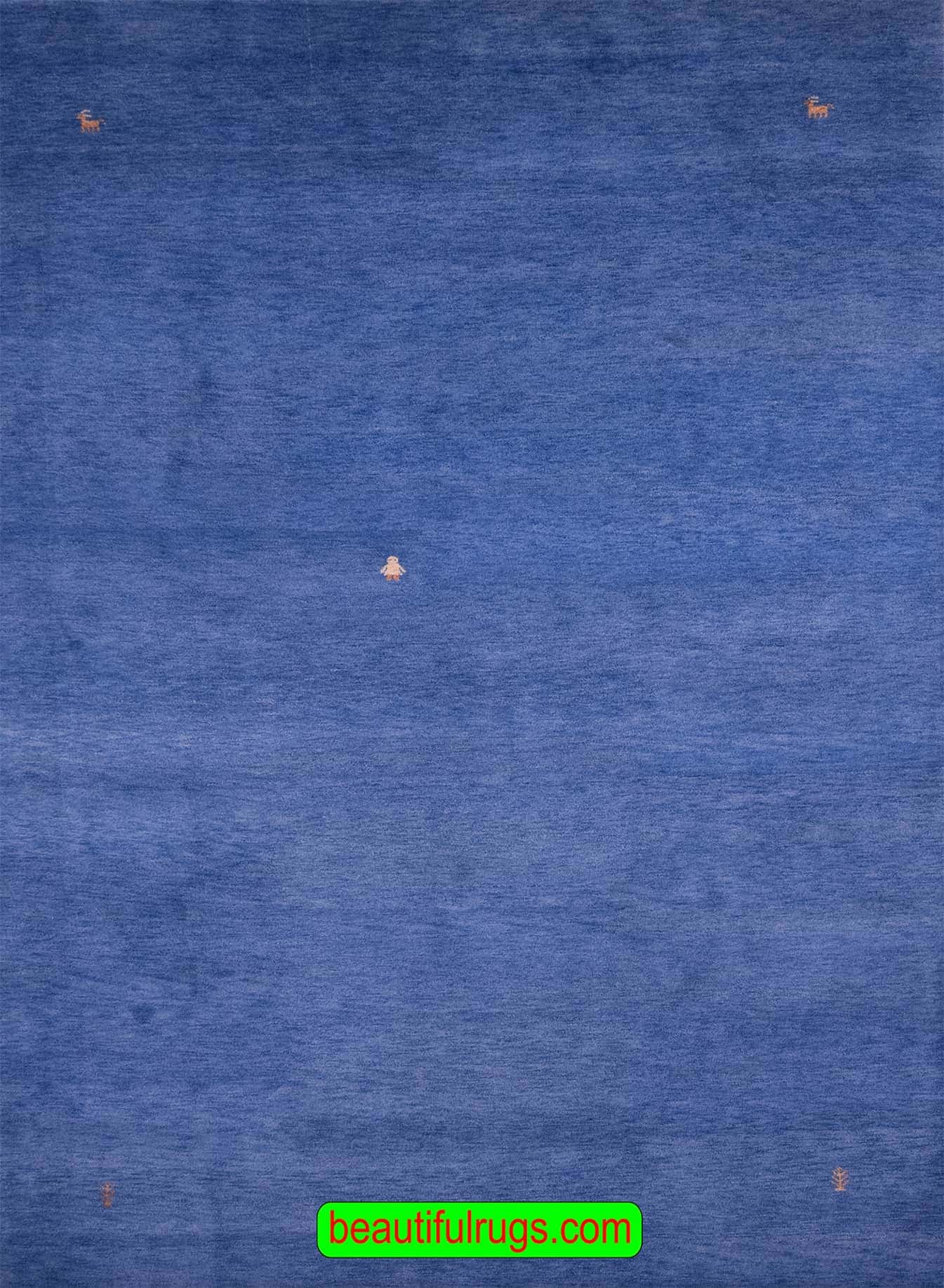 Plain Color Area Rug, Contemporary Oriental Rug, size 6.6x9.7