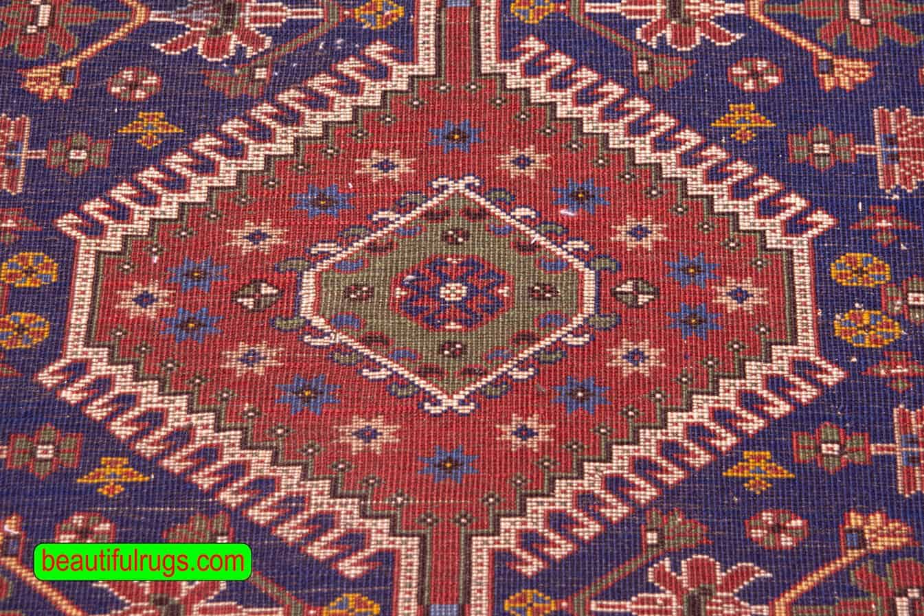 Yalameh Rug, Persian Yalameh Rug, Wool Tribal Rug. Size 5.5x8.8