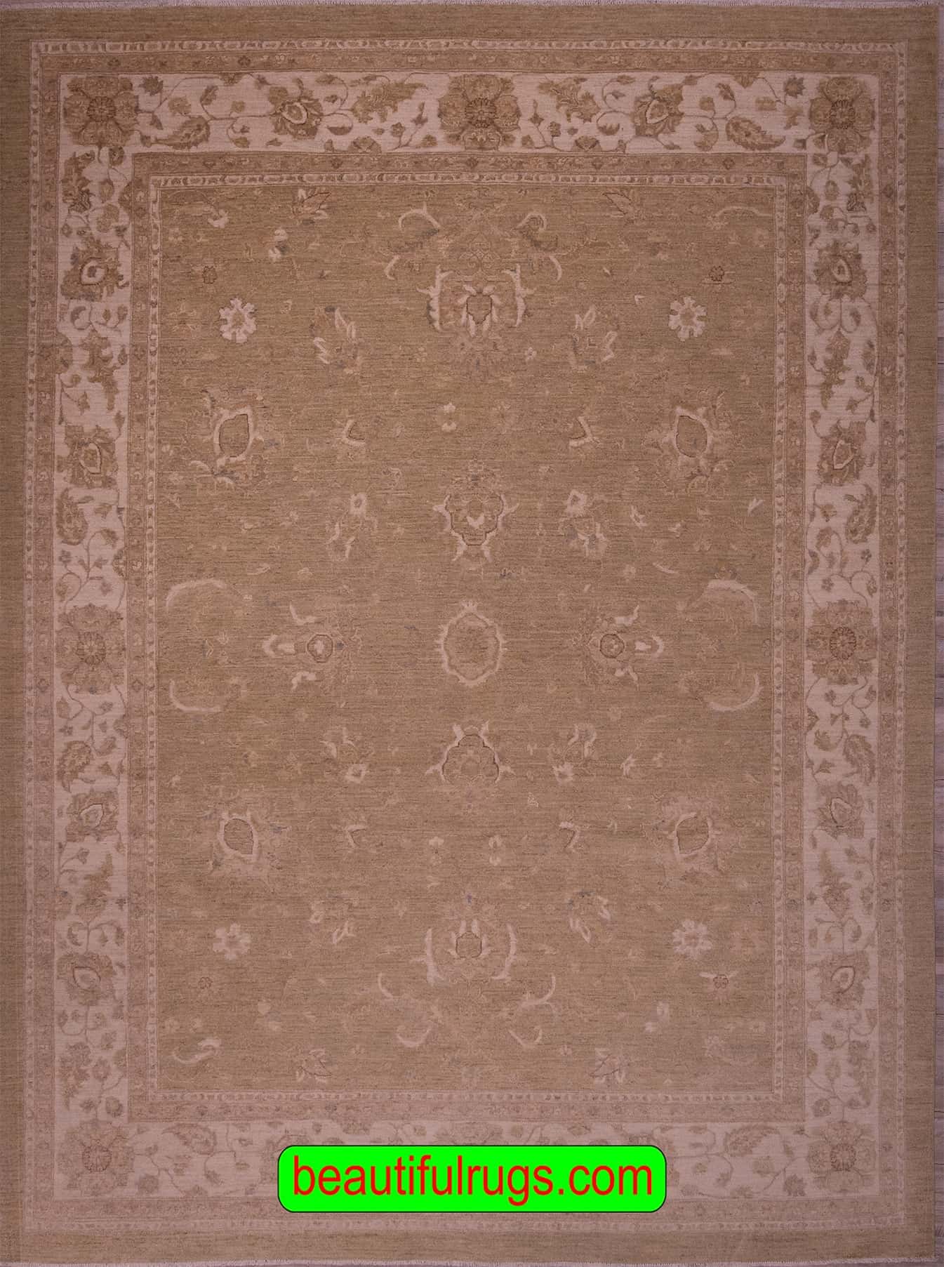 Turkish Design Rug, Pastel and Green Color Rug. Size 9x11.10