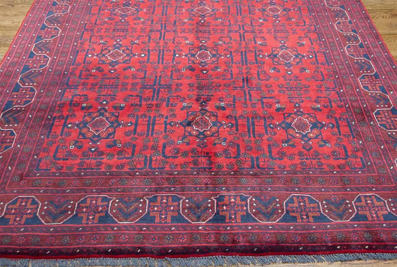 Living room rug. Handwoven traditional rug from Afghanistan. Rug size 6.6x9.7.