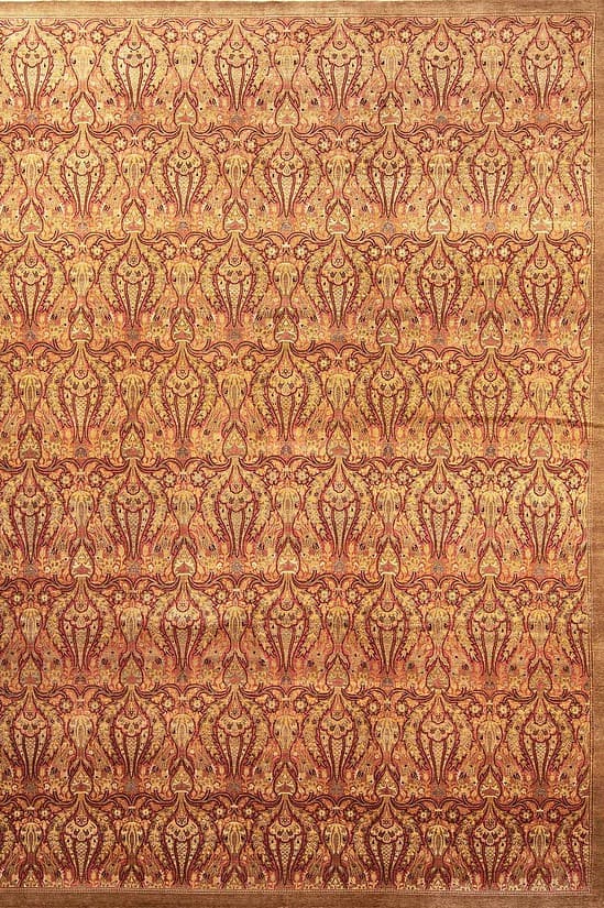 Large oriental area rugs. Hand Knotted designer area rug in beige color and contemporary style. Size 10.2x13.3.