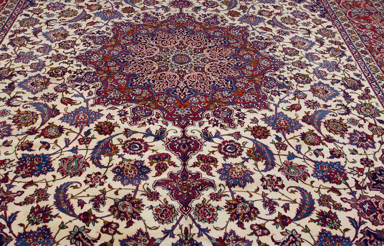 Antique Oriental Rug | Esfahan Carpet And Antique Persian Rug