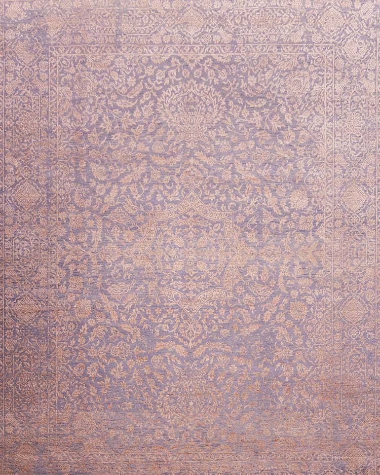 Interior Designer Rug, Handmade Transitional Rug, Gray Color 8×10 Rug.