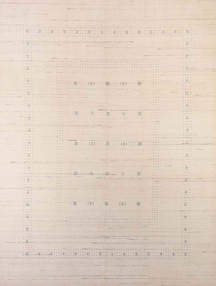Area rugs 9x12, a wool off white rug in contemporary style.