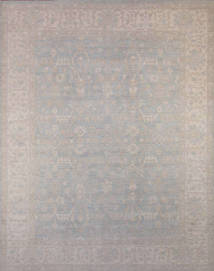 Decorative antique looking rugs in Turkish style made in Peshawar Pakistan. Size 9.1x11.6.