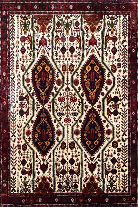 Kitchen rugs made of 100% wool crafted in Iran. size 5.2x7.2.
