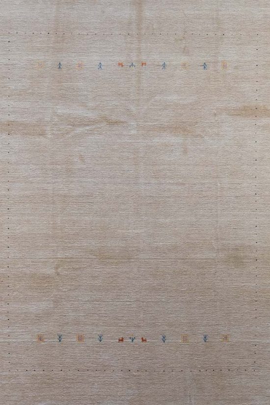Beige area rug made as modern living room area rug. Size 7.8x9.8.