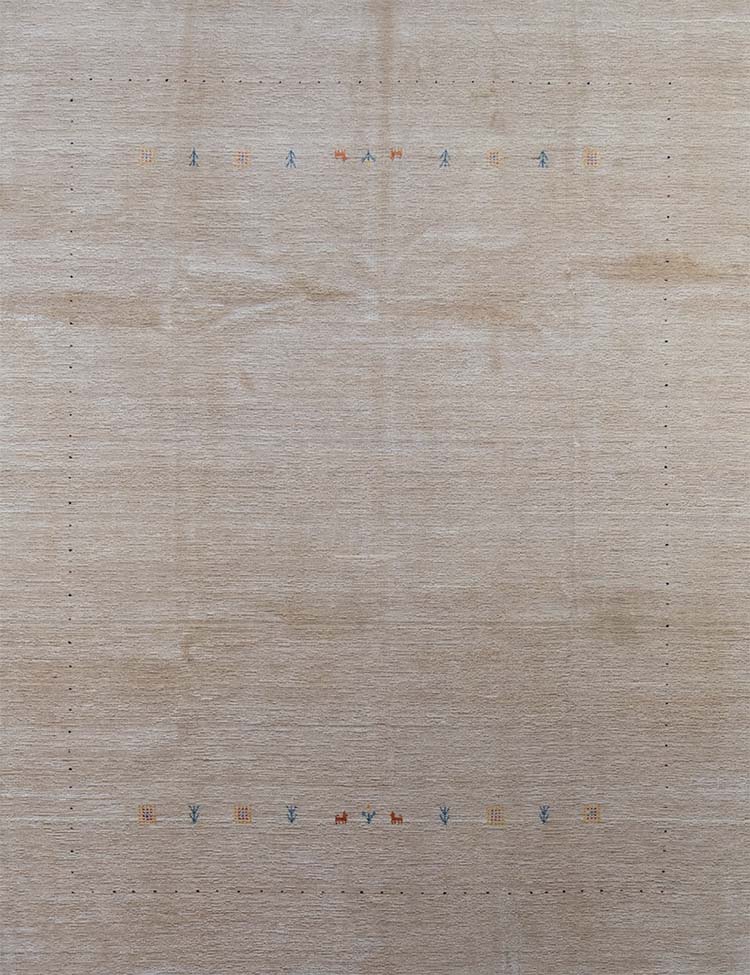 Beige area rug made as modern living room area rug. Size 7.8x9.8.