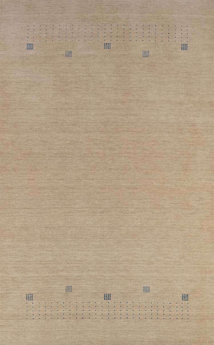Area rug wool, 5x8 modern area rug in pastel beige color made of 100% wool.