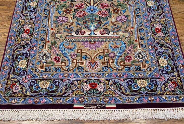 格安SALEスタート！ | Rug Persian Elegant Luxury Rug Isfahan Persian Purple ラグ・カーペット