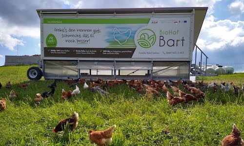 Mobiler Hühnerstall BioHof Bart Bad Zell