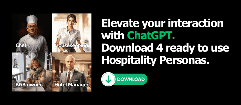 chatGPT 4 hospitality personas