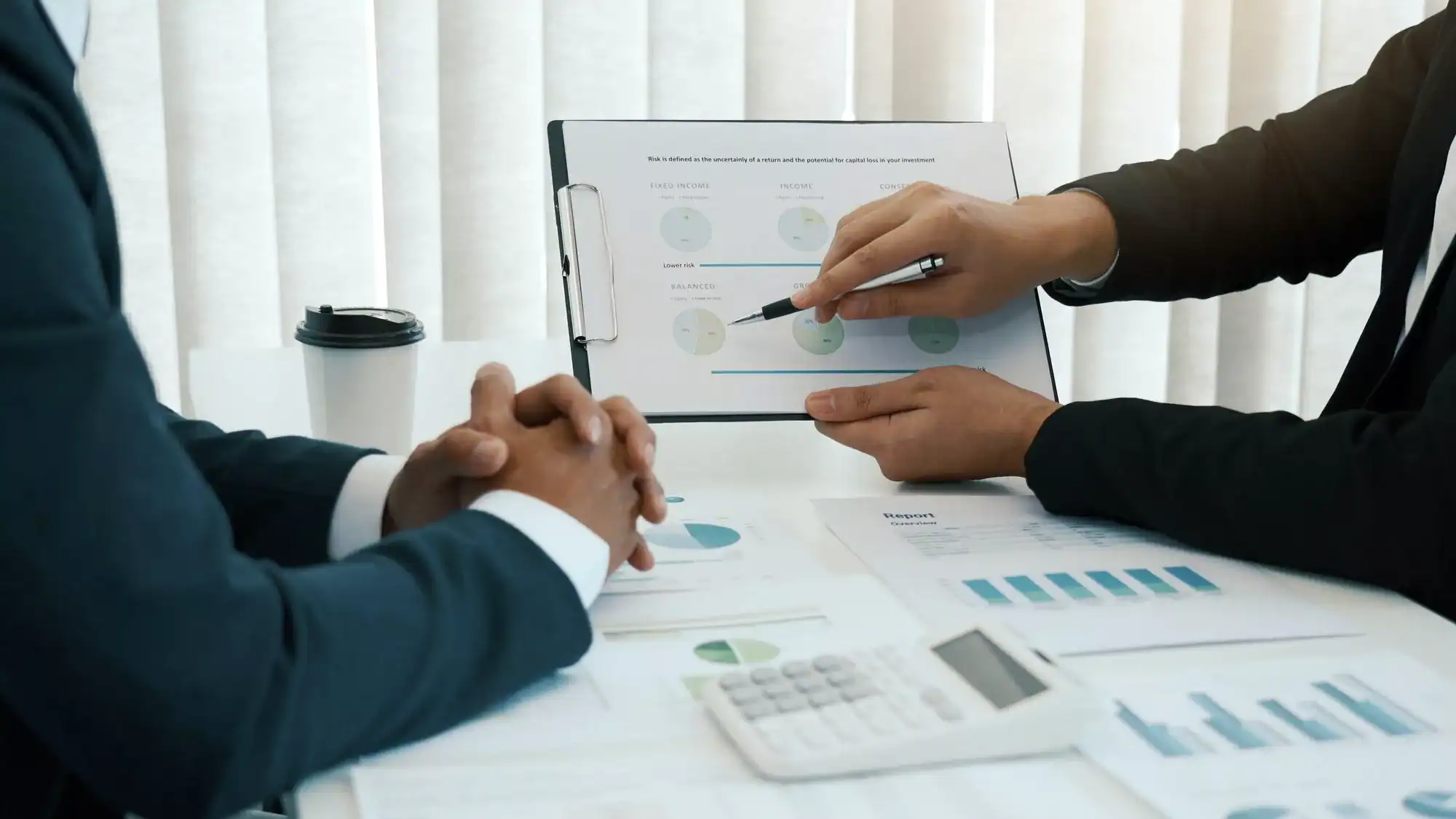 Business people discussing with colleagues with entrepreneurs are planning finance in office room.