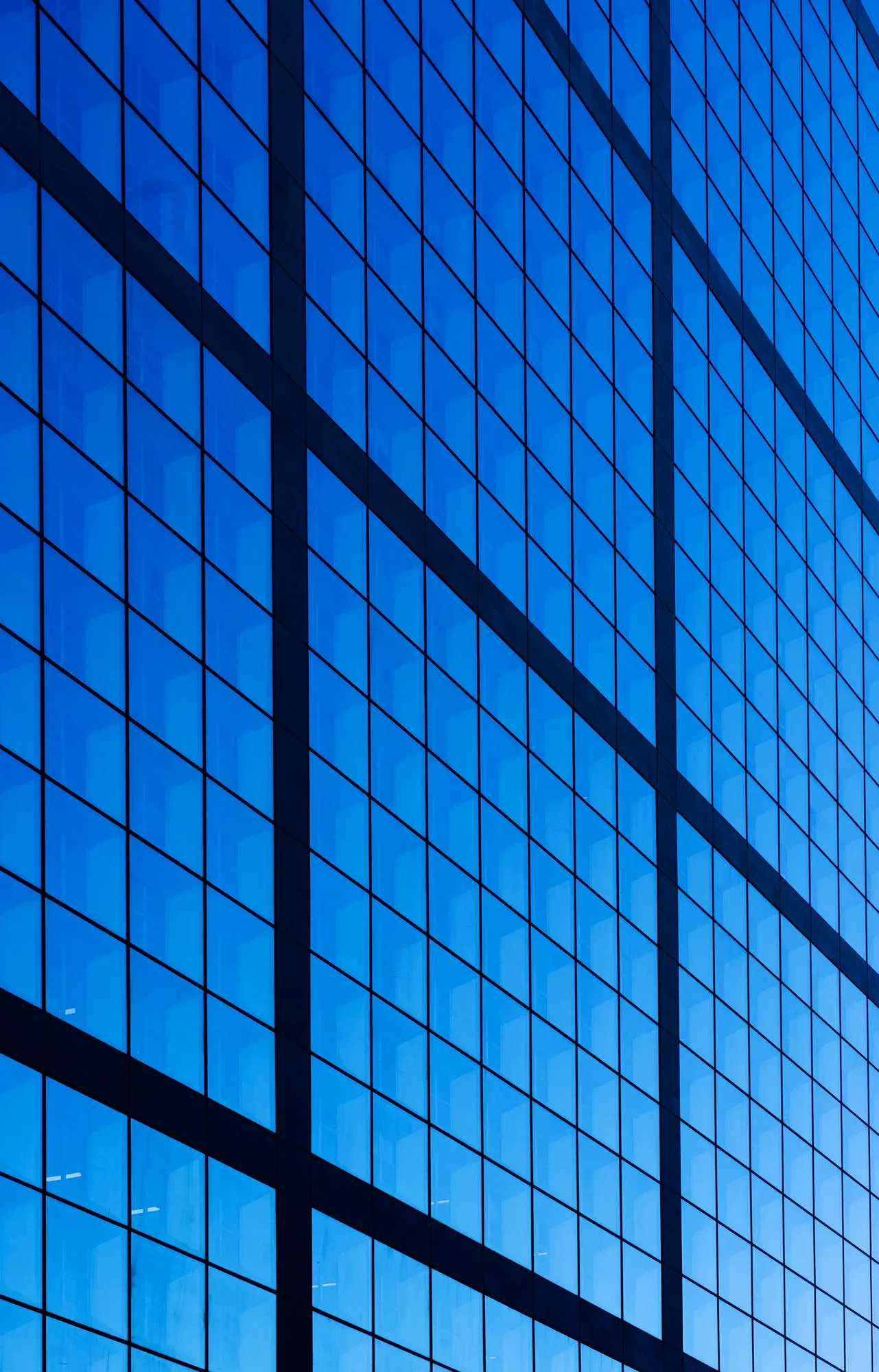 Finance center with skyscrapers